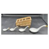 Swan spoon rest