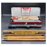 Vintage shotgun cleaning kits/rod