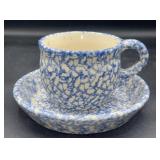 Roseville Ohio large cup & plate
