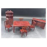 JP co vintage dining room plastic doll furniture