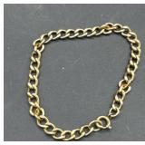 Marked yellow gold filled small bracelet
