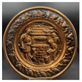 MCM copper craft decorative hanging plate