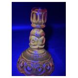 Moon and stars, calcium glow candlestick