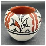 Native American G Sandia Jemez Pueblo seed pot 3'