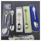 6 souvenir, spoons