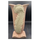 Vintage Pink 10.5' tall Pottery vase #1