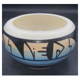 Mexican bowl signed 4' w