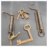 Antique keys and scales
