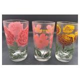 MCM flowered glasses