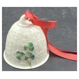 Belleek Ireland miniature clover bell