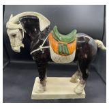 Huge 13' tall ceramic horse figurine
