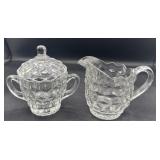 American Fostoria, large cream and sugar