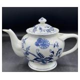 Blue Danube blue & white teapot