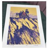 On the edge, limited edition signed B Henington
