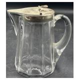Heisey marked glass syrup pitcher