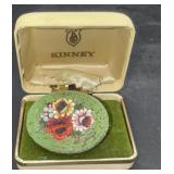 antique Italian Floral micro Monsaic  brooch