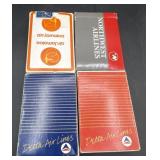 Vintage airline playing cards