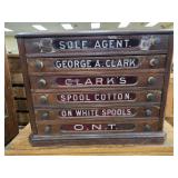 Glass Drawer Spool Cabinet