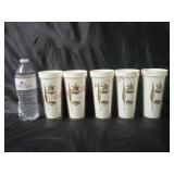Mid Century Hard Plastic Tumblers / Glasses ~ 5