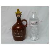 Vintage Fire Water "Aged in the Woods" Jug Bottle