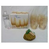 Palm Tree Tumblers & Pineapple Coasters