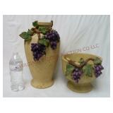 Italian Style Jar & Bowl / Planter ~ Resin