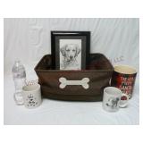 Dogs ~ Retriever Drawing, Mugs, Treat Jar & Bin