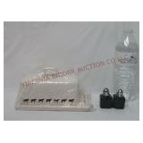Cow Covered Butter Dish, Salt & Pepper Shaker Set
