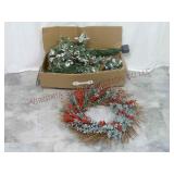 Grapevine Wreath & 4