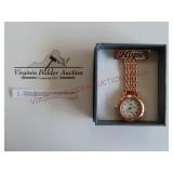 Strada / Genoa Brooch Watch in RG Stainless Steel