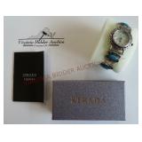 Strada / Geona Watch ~ Silver Tone & Turquoise