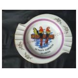 Vintage Sunken Gardens Florida Ashtray / Ash Tray