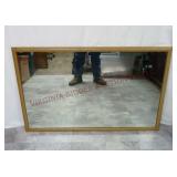 Large Wood Framed Wall Mirror ~ 50"x32"