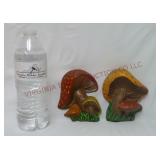 Vintage Duncan Ceramics Wall Hanging Mushrooms