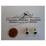 Black & Silver Earrings ~ Tested as Silver