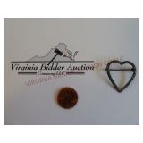 Heart Brooch / Pin ~ Marked 925 SU ~ Sterling