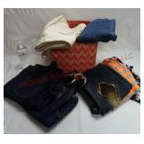 Jeans, Shirts, Shoes, Table Runner & Storage Cube