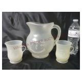 Vintage Kool-Aid Pitcher & Cups Set