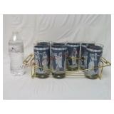 Hellenic Greek Roman Glasses w/ Carrier