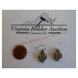 Heart Earrings ~ Marked 925 ~ Sterling Silver