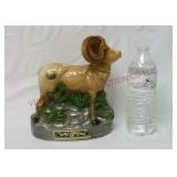 1972 Ezra Brooks Big Horn Sheep Whiskey Decanter