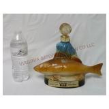 1977 Jim Beam Walleye / Fish Whiskey Decanter