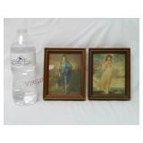 Vintage Pinkie & Blue Boy Framed Litho Prints