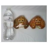 1950s Chalk Ware Puppy Dog Wall Plaques