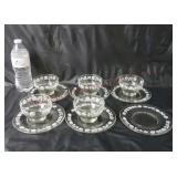 Vintage Dessert Cups / Bowls & Saucers