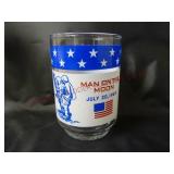 Apollo 11 Man on the Moon Glass ~ July 20, 1969