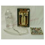 Mid Century Bar Set, Tile Tray & Divided Dish