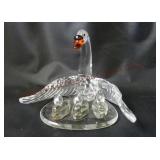 Swarovski Crystal Beauties of the Lake Mother Swan