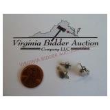 Heart Earrings ~ Marked 625 ~ Broken Post