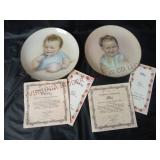 Bessie Pease Gutmann "Tommy" & "Billy" Plates